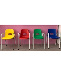 Cadeira Pré-Escolar com Braços - Verde